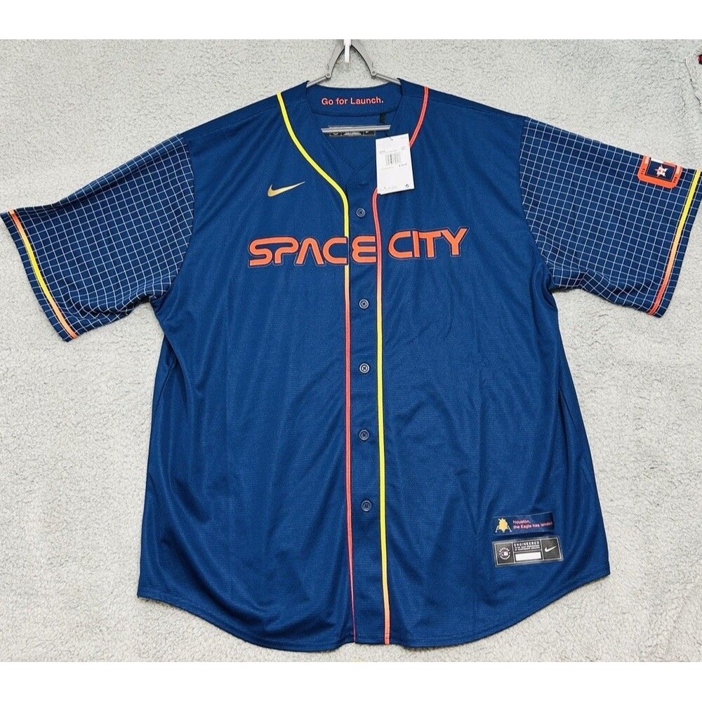 Nike Men’s 2XL Houston Astros Space City City Connect MLB Baseball Jersey